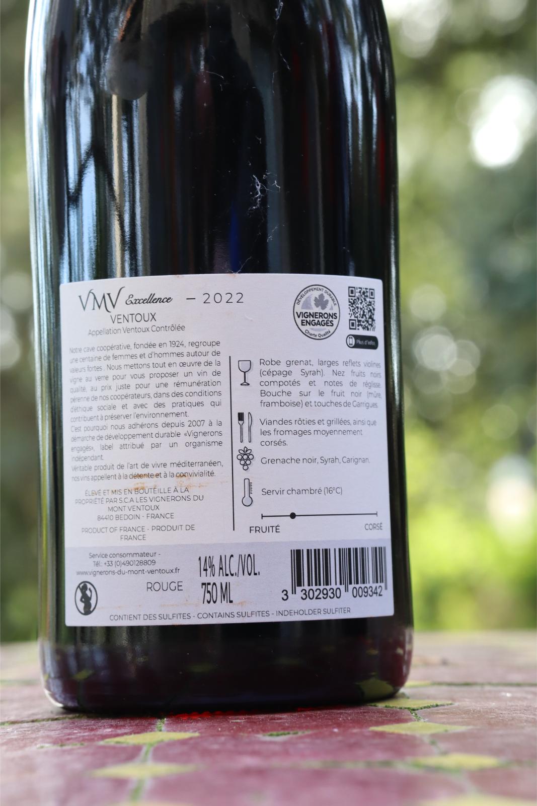 This is the label on the back of the bottle