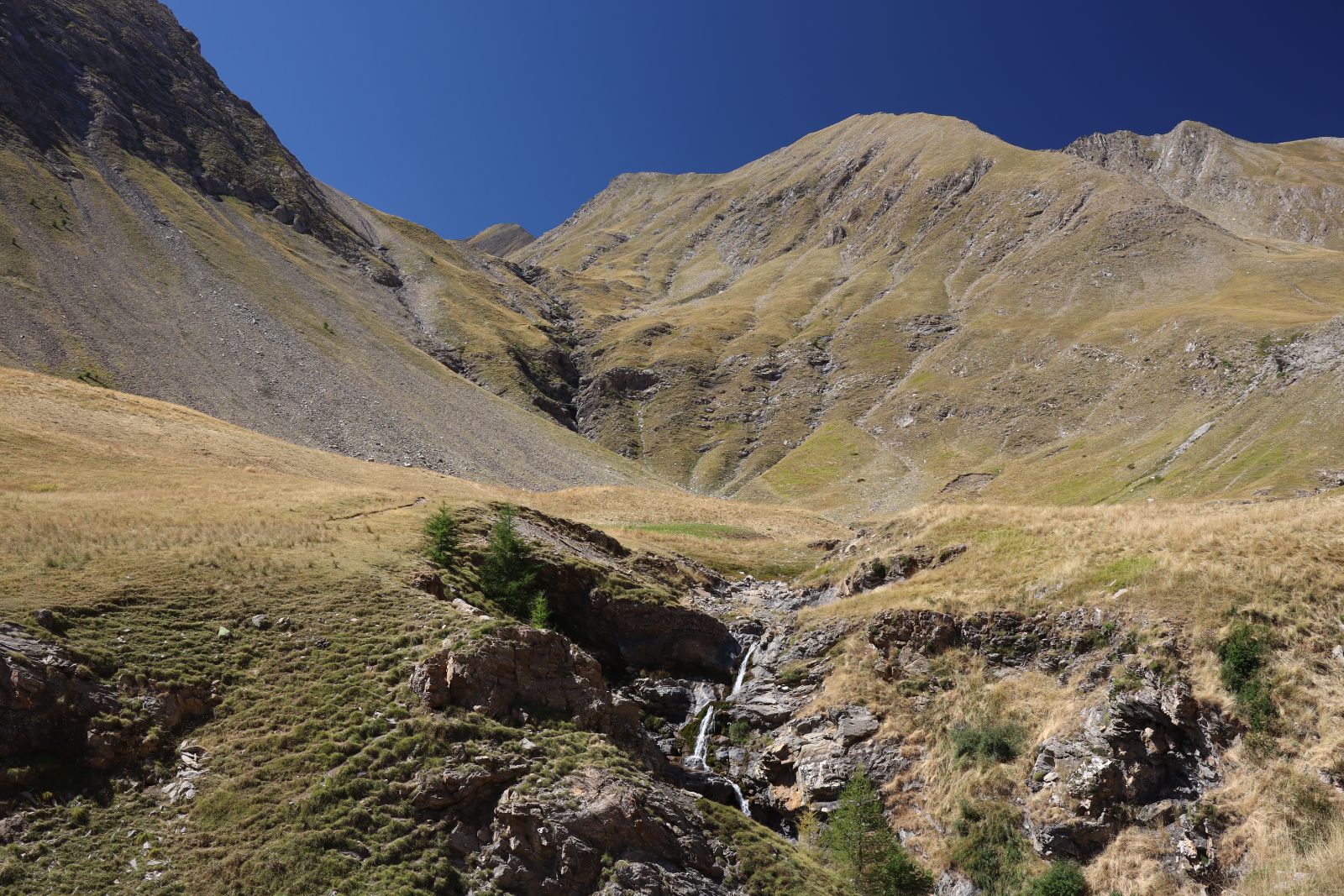 Saturday 9th September 2023, Sources du Verdon looking towards Col de la Sestrieres North of La Foux d'Allos France